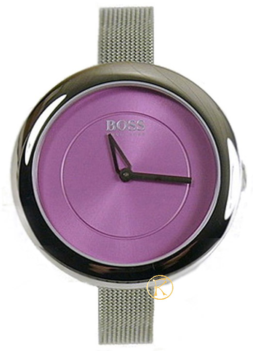 Boss Lady Purple Dial Stainless Steel Bracelet 1502039