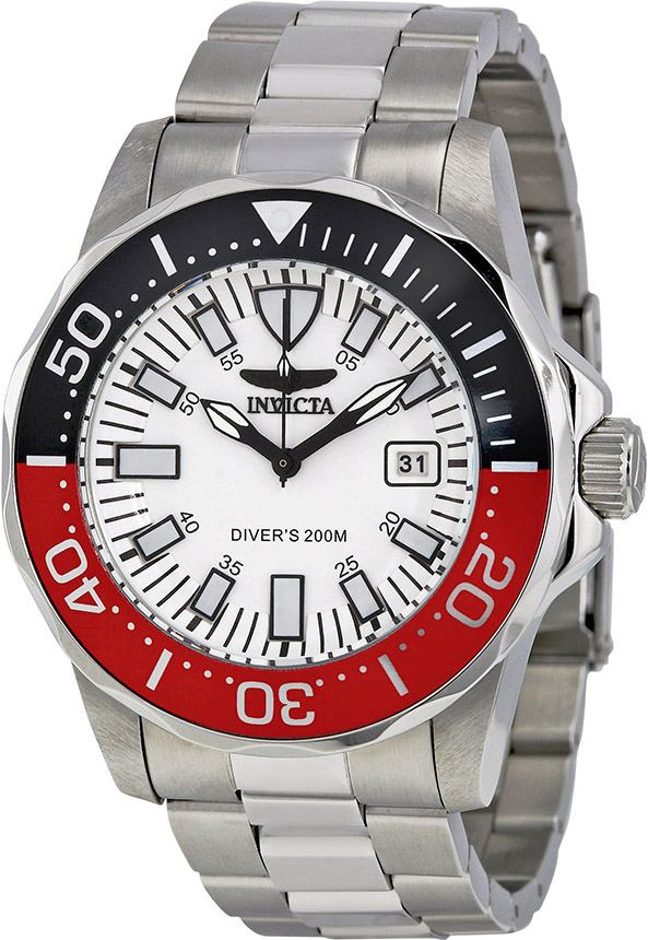 Invicta Men's Pro Diver Analog Display Japanese Quartz Silver Watch 15029