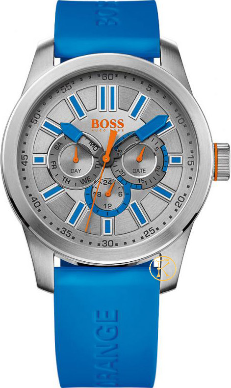 Hugo Boss Orange Multifuction Blue Rubber Strap 1512995