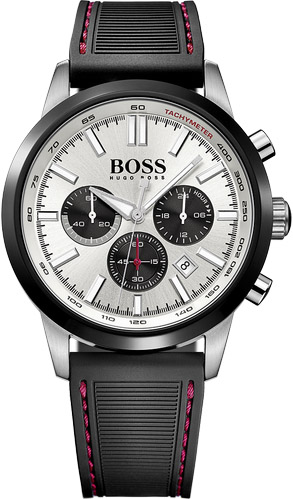Hugo Boss Racing Chronograph Black Rubber Strap 1513185