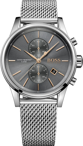 Boss  Men's Stainless Steel Mesh Chronograph Watch 1513440