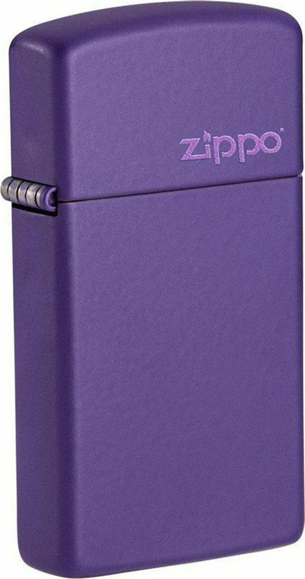 Zippo 1637ZL Slim® Purple Matte Zippo Logo