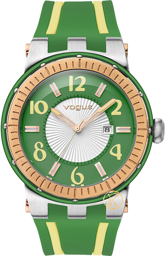 Vogue New Look Green Rubber Strap 17005.3