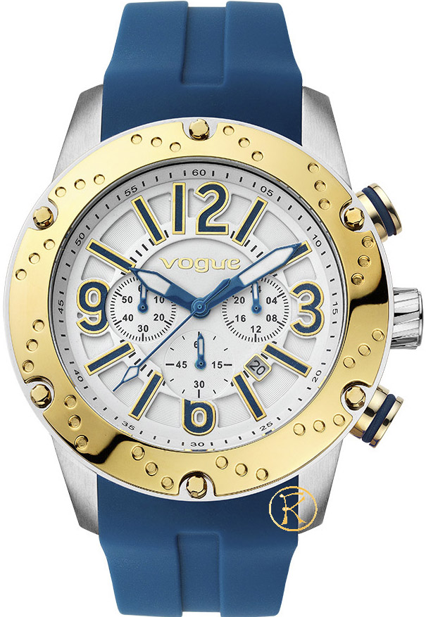 Vogue Spirit Chronograph White Dial Blue Watch 17101.9