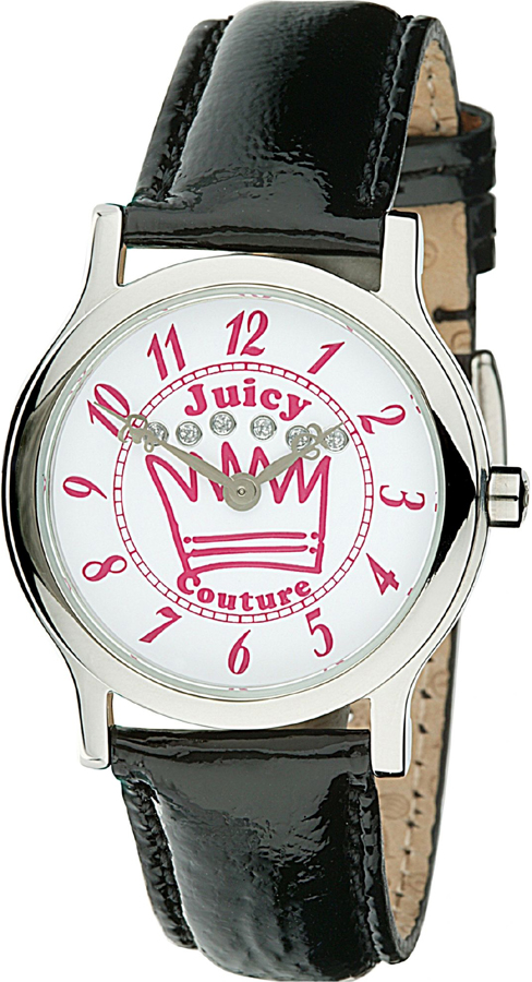 Juicy Couture Black Leather Strap Watch 1900406