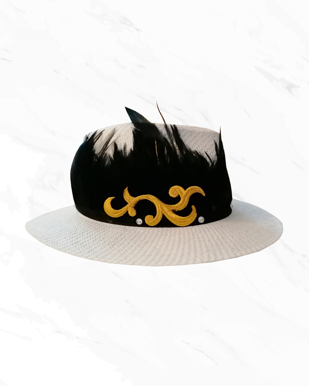 χειροποίητο ψάθινο καπέλο Fendora "Hermis"