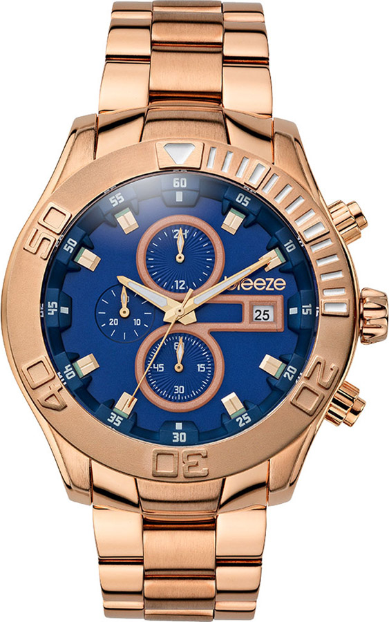 BREEZE Iconic Rose Gold Stainless Steel Chronograph 210081.3