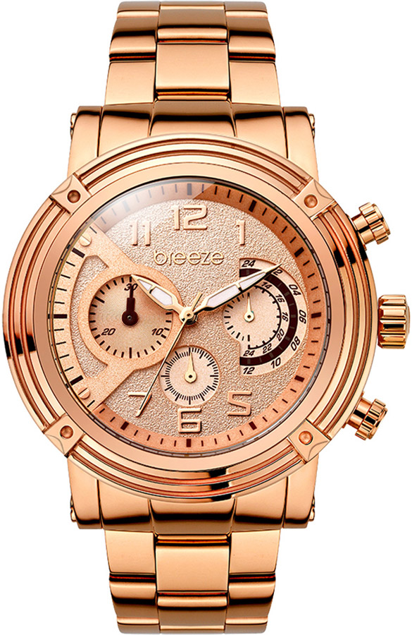 BREEZE GlamSquad Rose Gold Stainless Steel Chronograph 210421.8