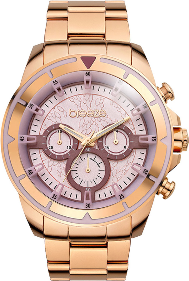 BREEZE WildCard Rose Gold Stainless Steel Chronograph 210461.6