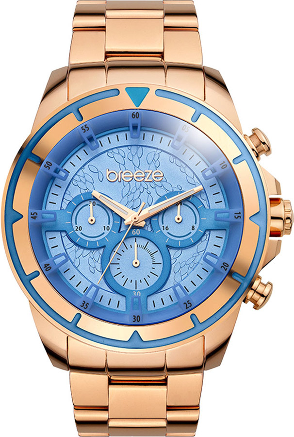BREEZE WildCard Rose Gold Stainless Steel Chronograph 210461.7