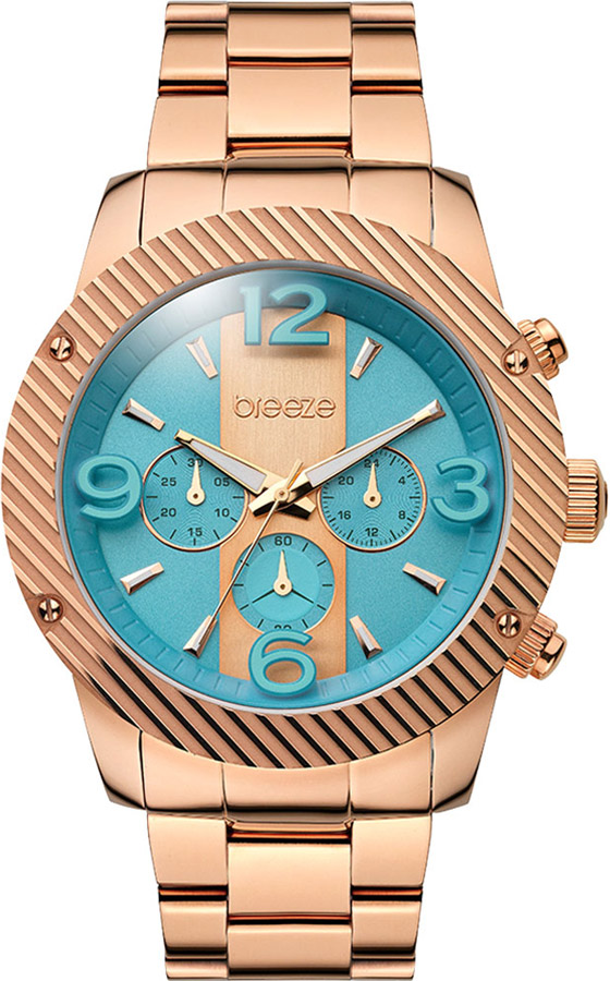 BREEZE Color-Blocking Rose Gold Stainless Steel Chronograph 210471.4