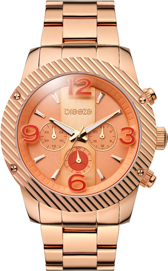 BREEZE Color-Blocking Rose Gold Stainless Steel Chronograph 210471.6