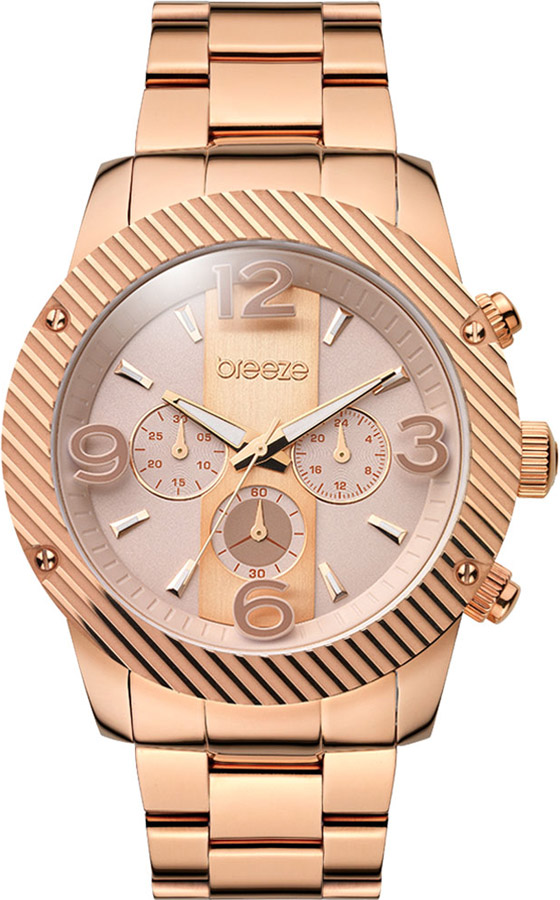 BREEZE Color-Blocking Rose Gold Stainless Steel Chronograph 210471.7