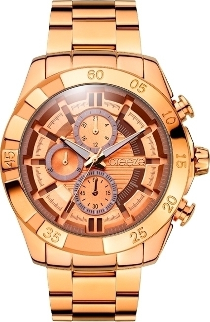 BREEZE Pop-sitive Rose Gold Stainless Steel Chronograph 210511.4