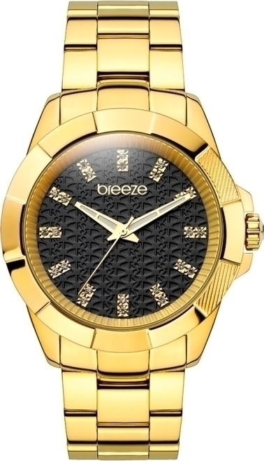BREEZE Star-Blazed Gold Stainless Steel Bracelet 210531.2