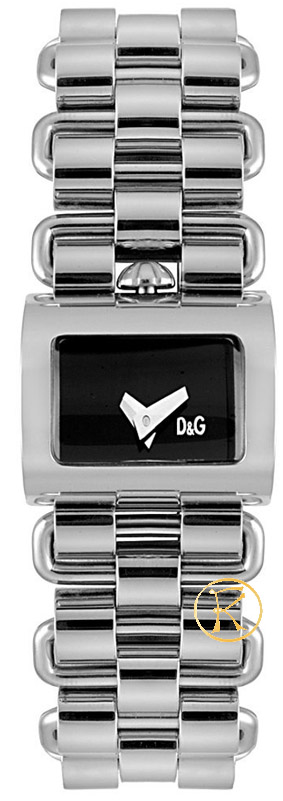 Dolce & Gabbana Black Dial Steel Bracelet 3719251448