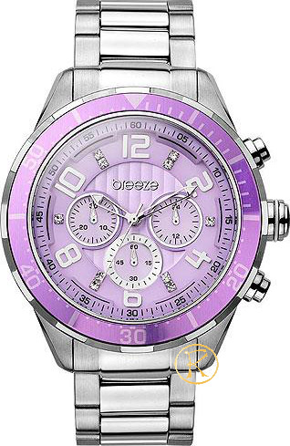 BREEZE Crystals Stainless Steel Chronograph 610101.7
