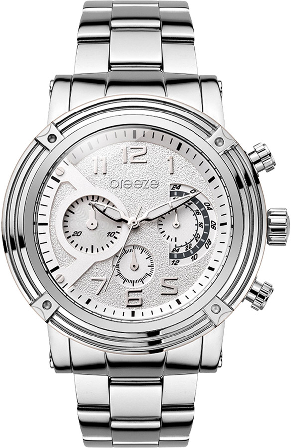 BREEZE GlamSquad Silver Stainless Steel Chronograph 610421.1