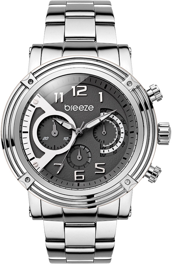 BREEZE GlamSquad Silver Stainless Steel Chronograph 610421.2