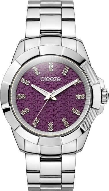 BREEZE Star-Blazed Silver Stainless Steel Bracelet 610531.1
