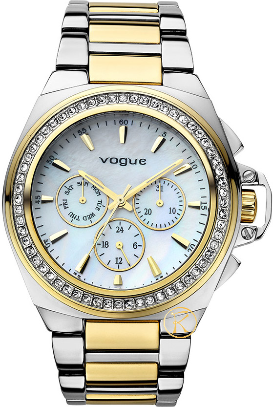 Vogue Etoile Crystal Two Tone Stainless Steel Bracelet 77003.2
