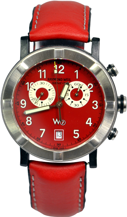 Raymond Weil Geneve Red Leather Strap 8000-SK-05450