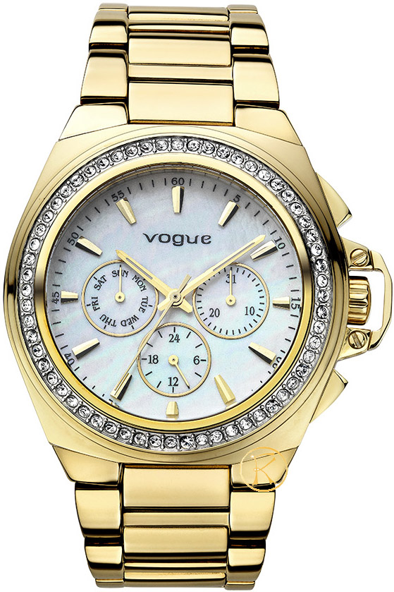Vogue Etoile Crystal Gold Stainless Steel Bracelet 97003.1