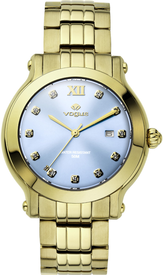 Vogue Grace Crystal Gold Stainless Steel Bracelet 97007.1B