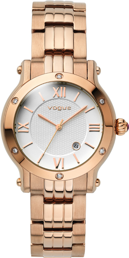 Vogue Mini Grace Crystal Rose Gold Stainless Steel Bracelet 97008.2