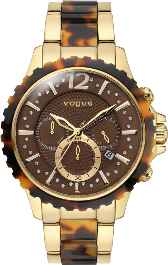 Vogue Wild Chrono Resin And Gold Stainless Steel Bracelet 97012.1