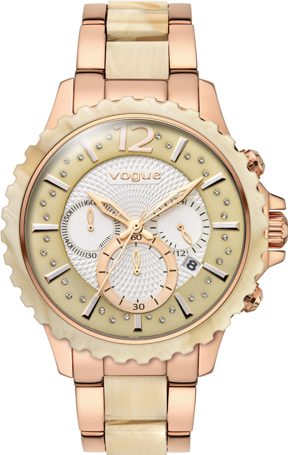 Vogue Wild Chrono Resin And Gold Stainless Steel Bracelet 97012.2