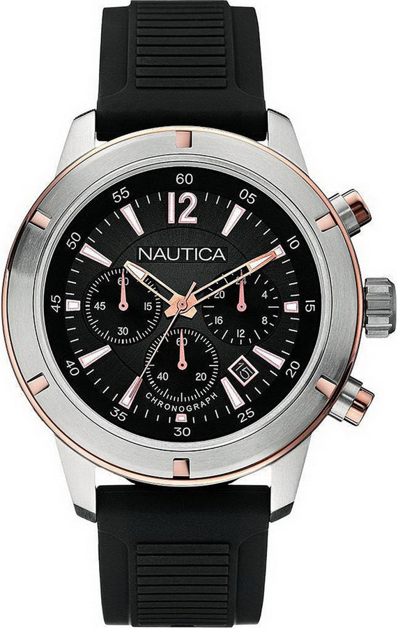 Nautica Nautica Analog Display Quartz Black Watch A17654G