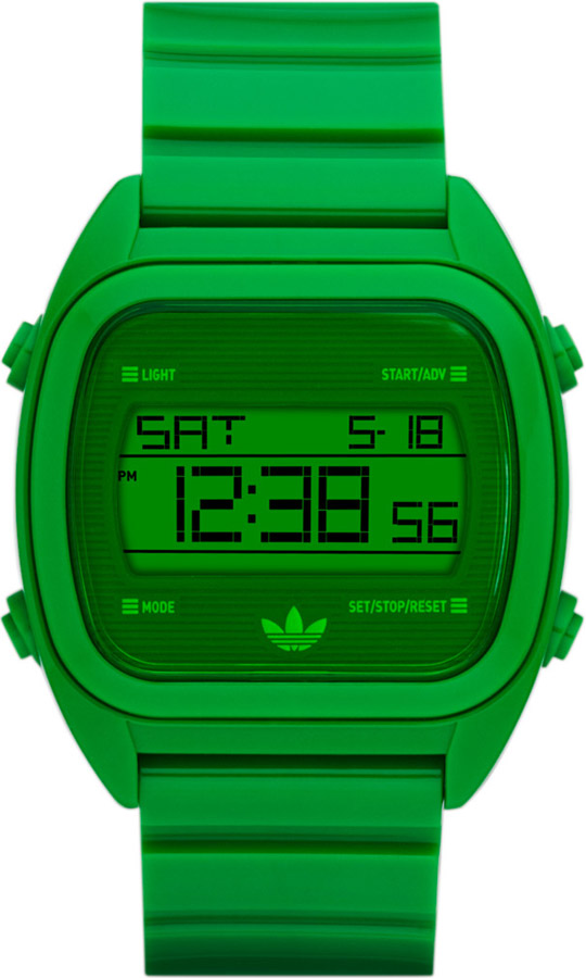Adidas Unisex Santiago Green Plastic Quartz Watch with Green Dial ADH2730