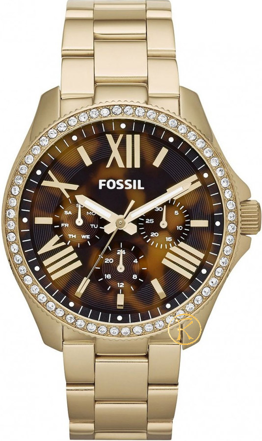 Fossil Women's Cecile Gold-Tone Stainless Steel Bracelet Watch AM4498