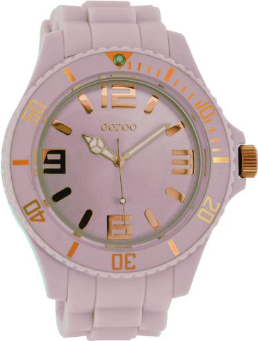 OOZOO Diver's style Watch Old Pink Rose Gold Extra Big C4344