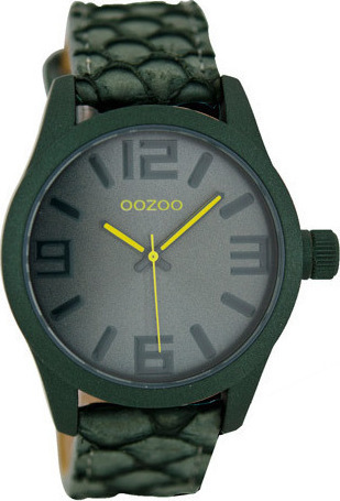 OOZOO Timepieces Olive Leather Strap C6568