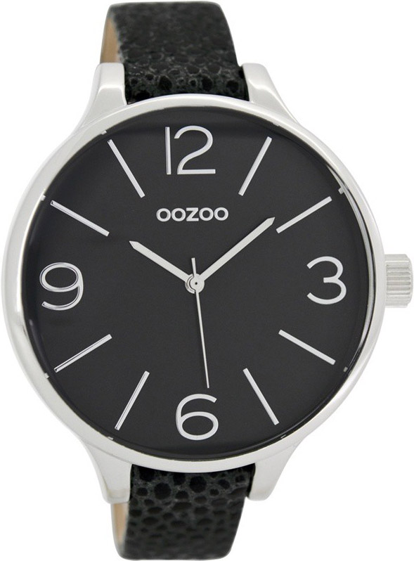 Oozoo Timepieces Ladies Black Leather Strap C7164