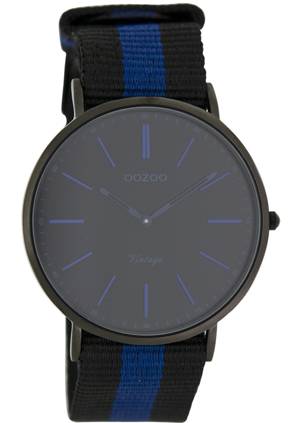 Oozoo Timepieces Vintage Ultra Slim Fabric Strap C7303
