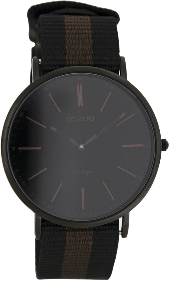 Oozoo Timepieces Vintage Ultra Slim Fabric Strap C7304