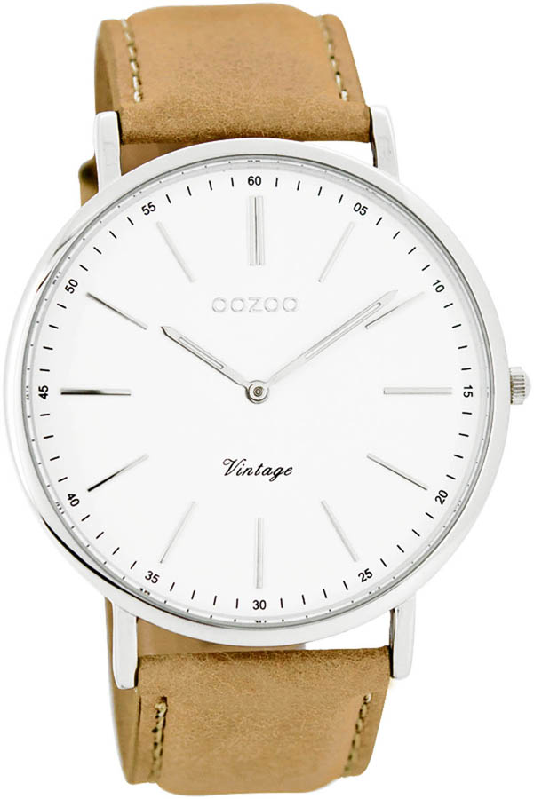 OOZOO Timepieces Vintage Brown Leather Strap C7305