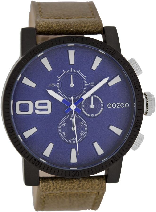 OOZOO Timepieces XXL Brown Leather Strap C7501