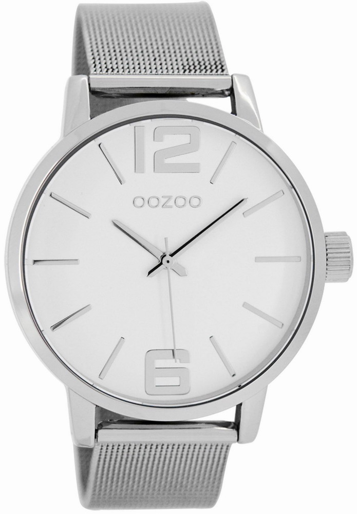 OOZOO Timepieces Silver Metal Strap C7565