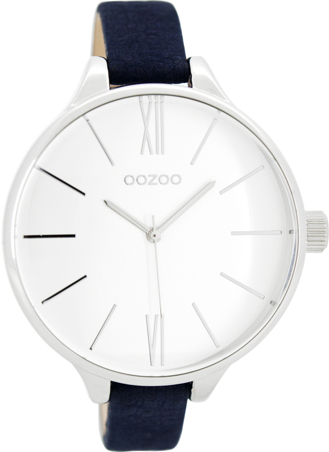 Oozoo Timepieces Blue Leather Strap C8028