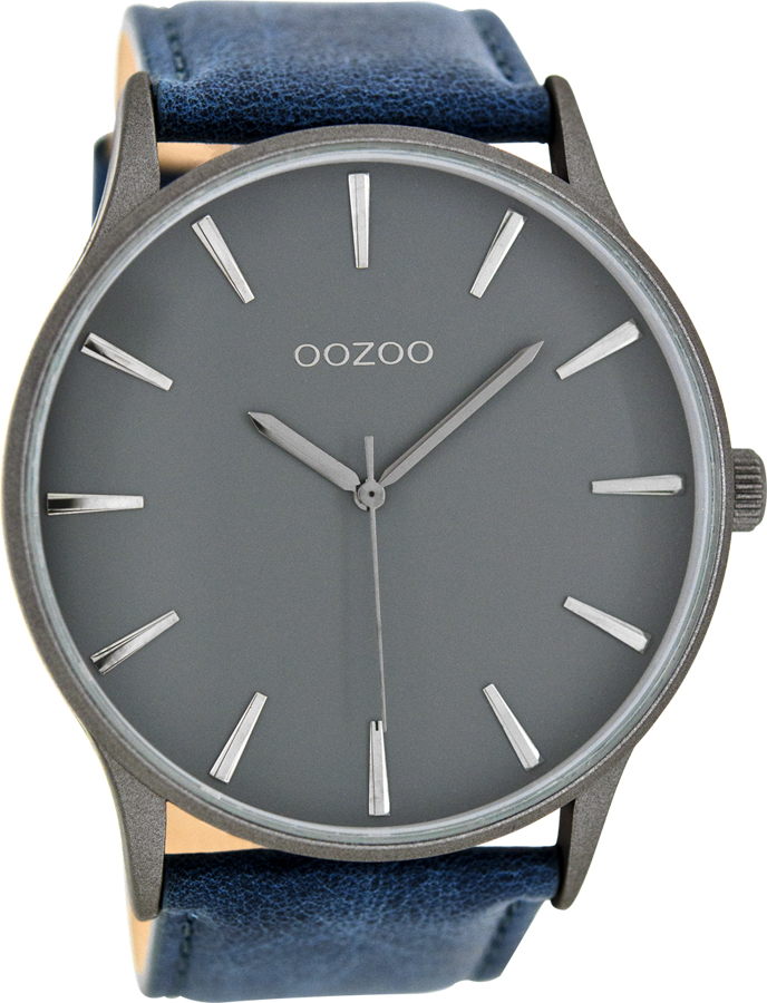 OOZOO Timepieces Blue Leather Strap C8231