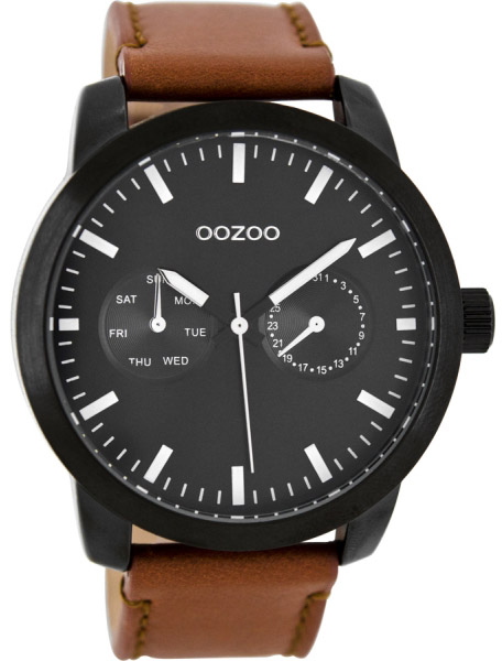 OOZOO Timepieces XL Brown Leather Strap C8258