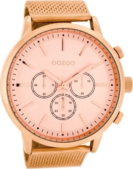 OOZOO Timepieces XXL Rose Gold Metallic Bracelet C8262