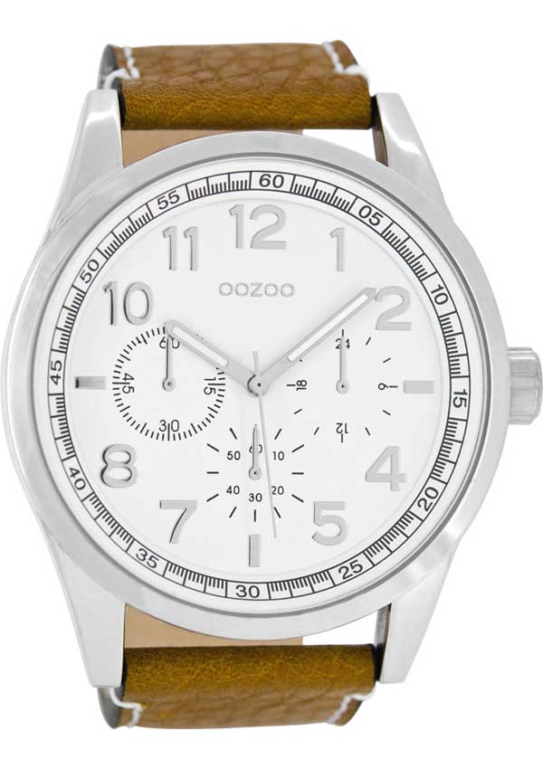 OOZOO Timepieces Brown Leather Strap C8285