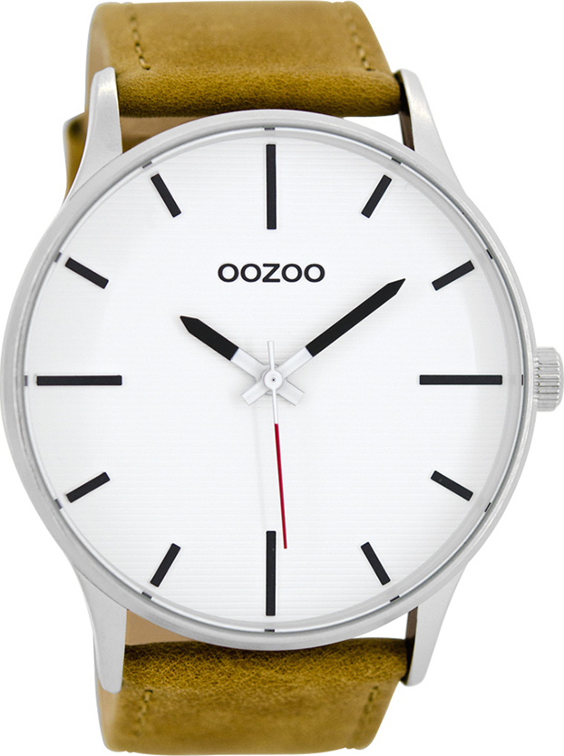 OOZOO Timepieces XXL Brown Leather Strap C8550