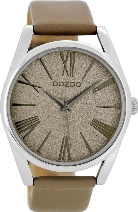 OOZOO Timepieces Brown Leather Strap C8608