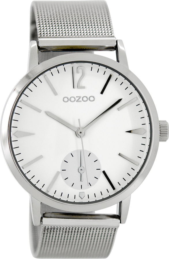 OOZOO Timepieces Silver Metallic Bracelet C8610